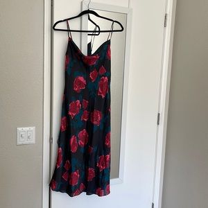 Silk midi dress